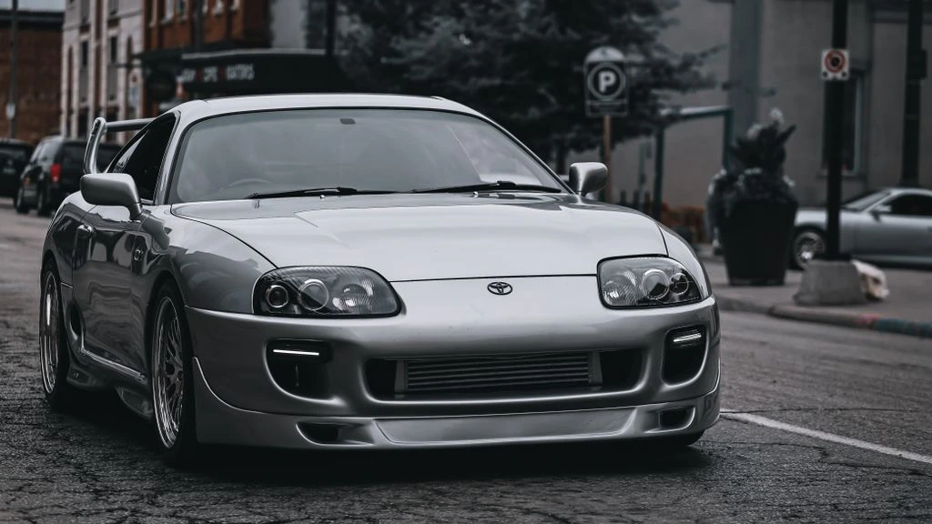 A 2020 Toyota GR Supra on the dyno for an EcuTek calibration.